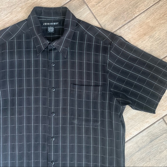 Vintage 90s buffalo check short sleeve button down - Picture 9 of 9